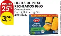 Pingo Doce filetes de peixe recheados iglo promoção