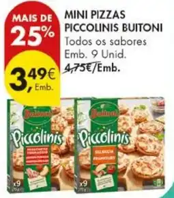 Pingo Doce Mini pizzas piccolinis buitoni promoção
