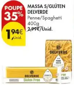 Pingo Doce Massa s/glúten delverde promoção