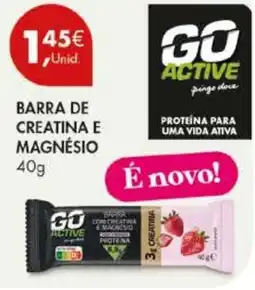 Pingo Doce Go active barra de creatina e magnésio promoção