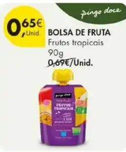 Pingo Doce Bolsa de fruta frutos tropicais promoção