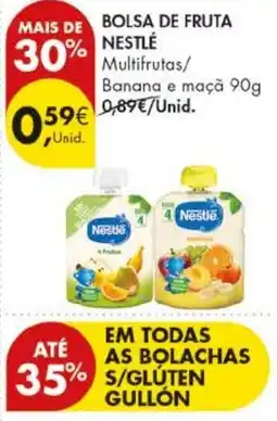 Pingo Doce Bolsa de fruta nestlé promoção