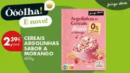 Pingo Doce Argolinhas de cereais aveia e morango promoção