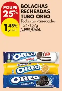 Pingo Doce Bolachas recheadas tubo oreo promoção