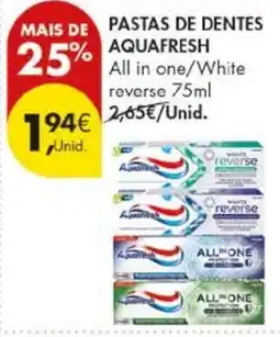 Pingo Doce pasta de dentes aquafresh promoção