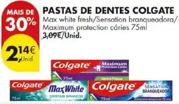 Pingo Doce pastas de dentes colgate promoção