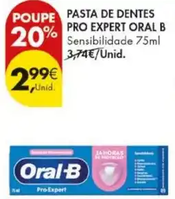 Pingo Doce Pasta de dentes pro expert oral b promoção