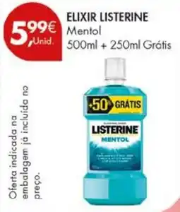 Pingo Doce Elixir listerine mentol promoção