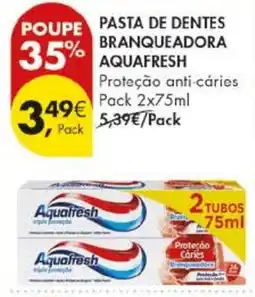 Pingo Doce Pasta de dentes branqueadora aquafresh promoção