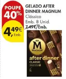 Pingo Doce gelado after dinner magnum classic promoção