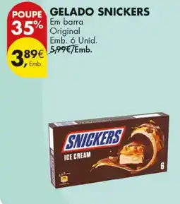 Pingo Doce gelado snickers promoção