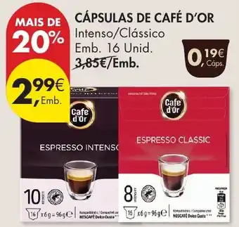 Cápsulas de café d'or
