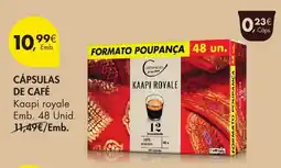 Pingo Doce Cápsulas de café kaapi royale promoção