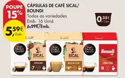 Pingo Doce Cápsulas de café Sical/Boundi promoção