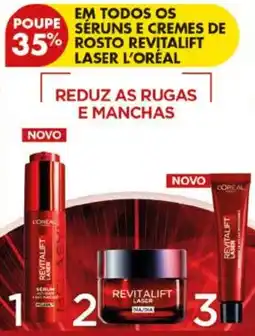 Pingo Doce sérum e cremes de rosto revitalift laser l'oréal promoção