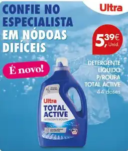 Pingo Doce Ultra detergente liquido p/roupa total active promoção