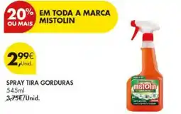 Pingo Doce spray tira gorduras mistolin promoção