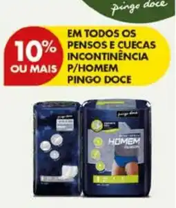 Pingo Doce Em todos os pensos e cuecas incontinencia p/homem pingo doce promoção