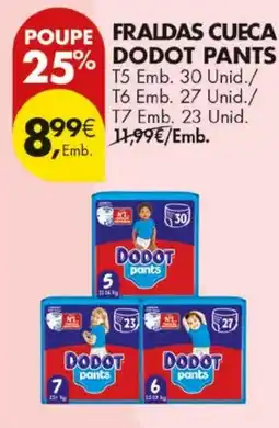 Pingo Doce Fraldas cueca dodot pants promoção