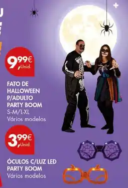 Pingo Doce Fato de halloween p/adulto party boom promoção