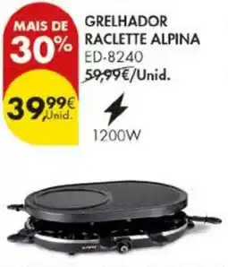 Pingo Doce Grelhador raclette alpina promoção
