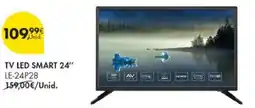 Pingo Doce Tv led smart 24" le-24p28 promoção