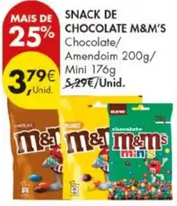 Pingo Doce Snack de chocolate m&m's promoção