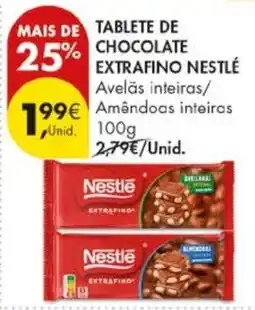 Pingo Doce Tablete de chocolate extrafino nestlé promoção