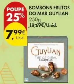 Pingo Doce bombons frutos do mar guylian promoção