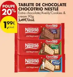 Pingo Doce tablete de chocolate chocotrio nestlé promoção