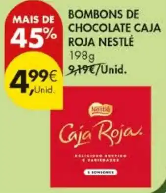 Bombons de chocolate caja roja nestlé