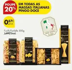Pingo Doce Massas italianas pingo doce promoção