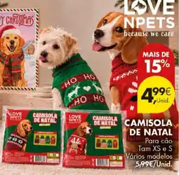Pingo Doce Love npets camisola de natal promoção