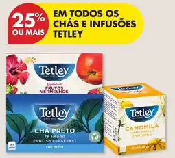 Pingo Doce Em todos os chás e infusões tetley promoção