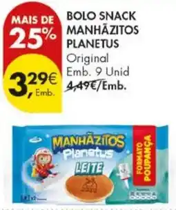 Pingo Doce Bolo snack manhazitos planetus promoção