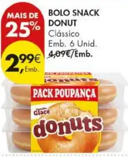 Pingo Doce Bolo snack donut clássico promoção