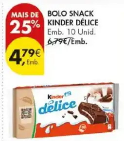 Pingo Doce bolo snack kinder délice promoção