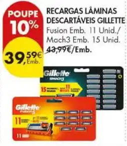 Pingo Doce recargas lâminas descartáveis gillette promoção