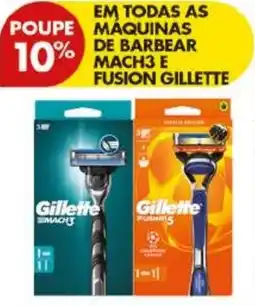 Pingo Doce Máquinas de barbear mach3 e fusion gillette promoção