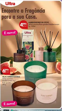 Pingo Doce Ultra ambientadores em sticks white jasmine/rose garden/mediterranean fig promoção