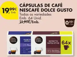 Pingo Doce cápsulas de café nescafé dolce gusto promoção