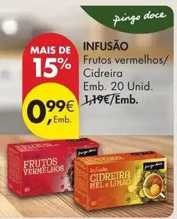 Pingo Doce pingo doce infusão frutos vermelhos/cidreira promoção