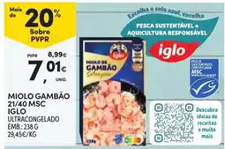 Continente miolo gambão iglo promoção