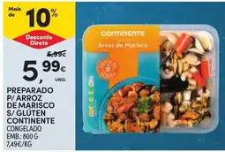 Continente Arroz de marisco continente promoção