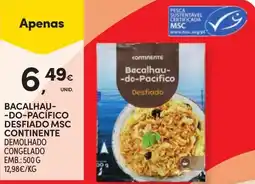 Continente Bacalhau-do-pacifico desfiado msc continente promoção