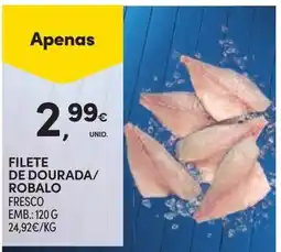 Continente Filete de dourada/robalo fresco promoção