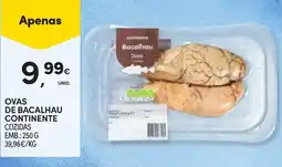 Continente Ovas de bacalhau continente promoção