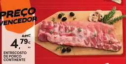 Continente entrecosto de porco continente promoção