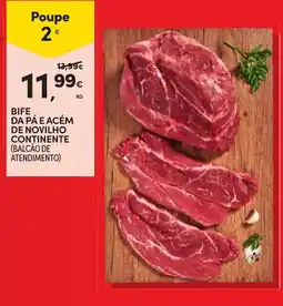 Continente Bife da pá e acém de novilho continente promoção