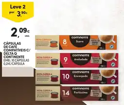 Continente Cápsulas de café compatíveis c/ delta q continente promoção